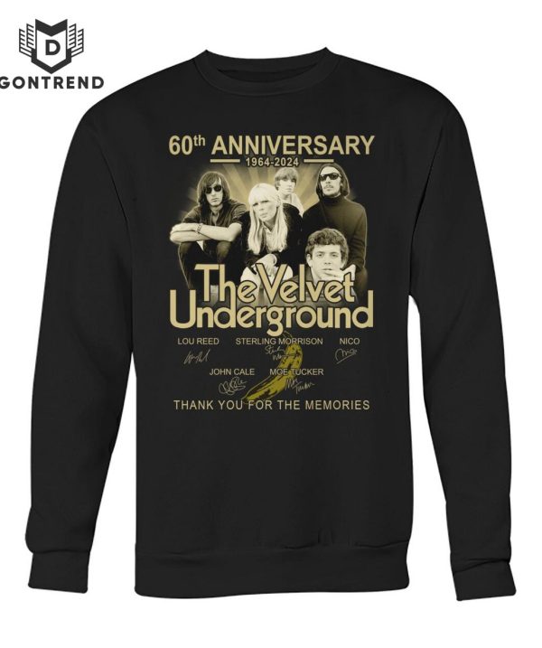 60th Anniversary 1964-2024 The Velvet Underground Signature Thank You For The Memories Unisex T-Shirt