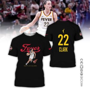 Caitlin Clark Indiana Fever 22 3D T-Shirt