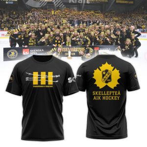 Svenska Mastare Skelleftea Aik Hockey 2024 Design 3D T-Shirt