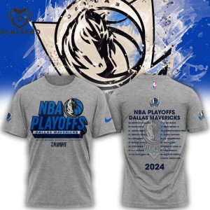 Dallas Mavericks-NBA 2024 Playoffs Design 3D T-Shirt