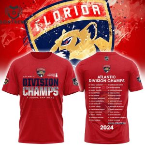 Florida Panthers ? NHL 2024 Atlantic Division Champs 3D T-Shirt