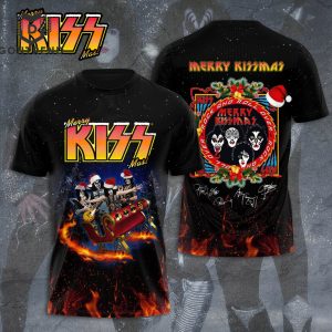 KISS Merry Kissmas Signature 3D T-Shirt