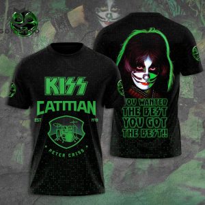 KISS Catman Peter Criss Design 3D T-Shirt