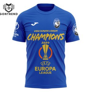 Uefa Europa League Champions Atalanta B.C Special Blue 3D T-Shirt