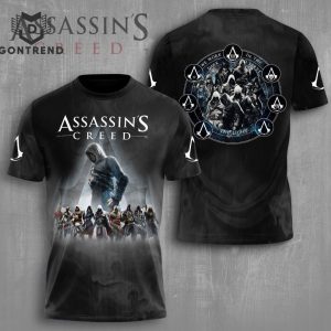 Assassins Creed We Work In The Dark Serve The Light Design 3D T-Shirt