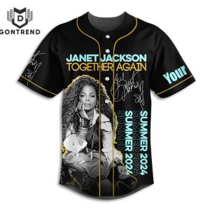 Janet Jackson Together Again Summer 2024 Baseball Jersey