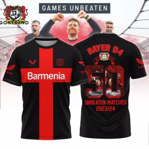 Bayer 04 Leverkusen Unbeaten Matches 2023-24 3D T-Shirt