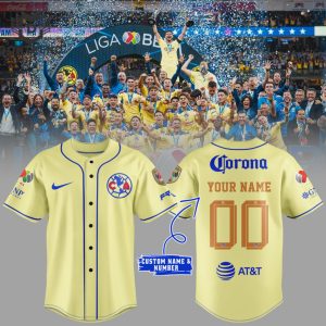 Club America CAMPEONES SUPERCOPA 2024 Baseball Jersey