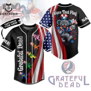 Grateful Dead Wave That Flag Baseball Jersey