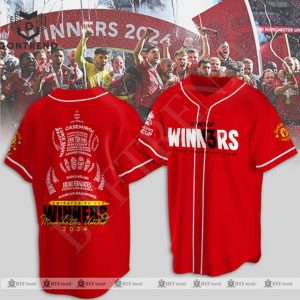 Manchester United FA Cup Winners 2024 13 Times Baseball Jersey