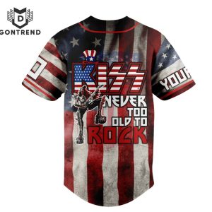 KISS Never Too Old To Rock Signature Baseball Jersey