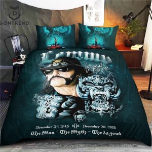 Lemmy Signature The Man The Myth The Legend Bedding Set