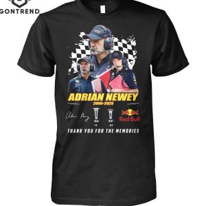 Adrian Newey Signature Thank You For The Memories Unisex T-Shirt