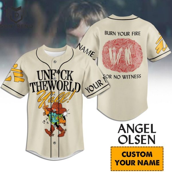 Angel Olsen Burn Your Fire For No Witness Baseball Jersey