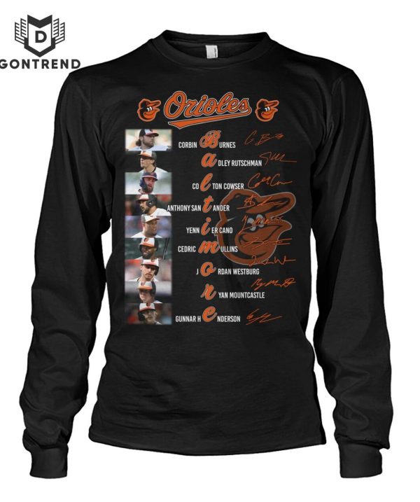 Baltimore Orioles Baseball Team Signature Unisex T-Shirt