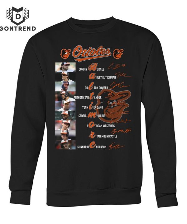 Baltimore Orioles Baseball Team Signature Unisex T-Shirt