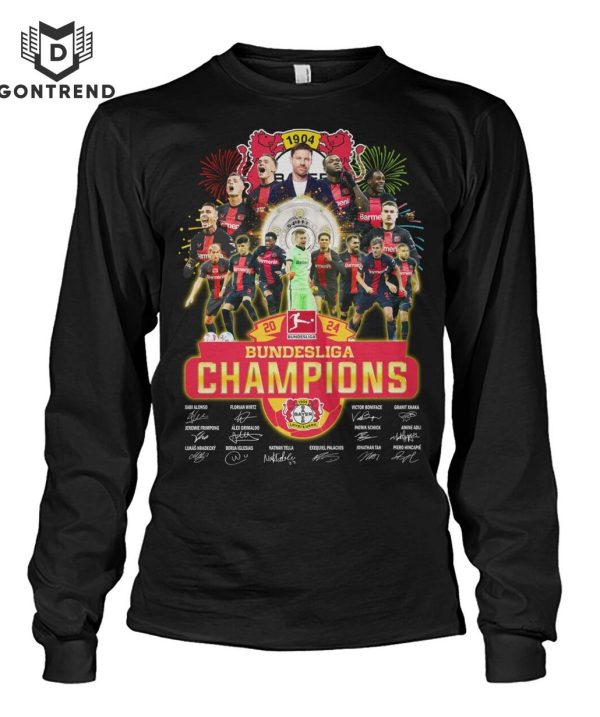 Bayer 04 Leverkusen 2024 Bundesliga Champions Signature Unisex T-Shirt