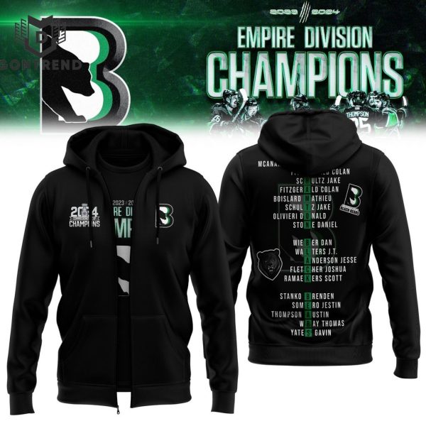 Binghamton Black Bears Champions 2024  Zip Hoodie