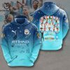 4 In A Row Premier League Champions Manchester City Hoodie