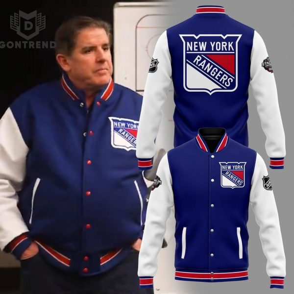 Coach Peter Laviolette New York Rangers Baseball Jacket