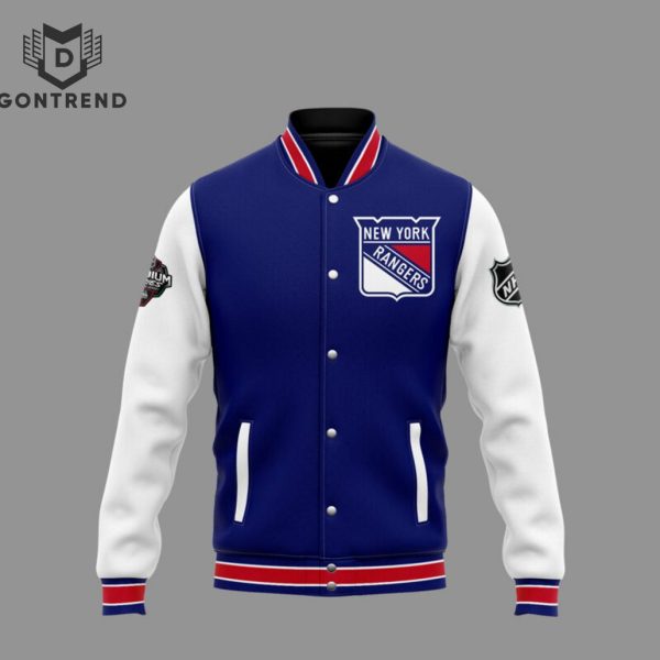 Coach Peter Laviolette New York Rangers Baseball Jacket