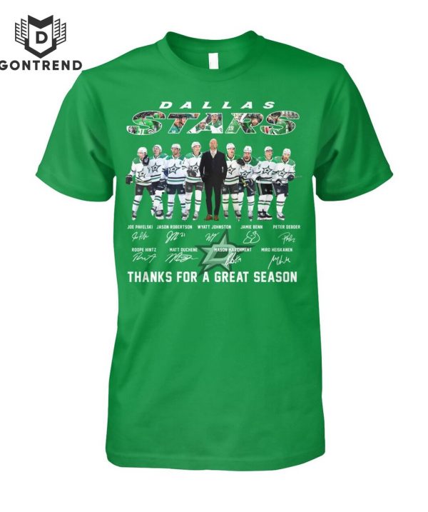 Dallas Stars Signature Thanks For A Great Season Unisex T-Shirt