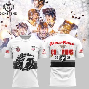 USHL Fargo Force Champions 2024 3D T-Shirt