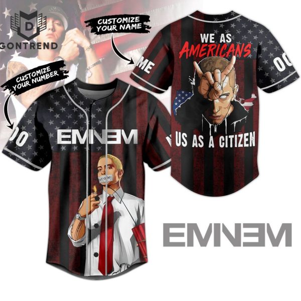 Eminem We As Americans Us As A Citizen Baseball Jersey