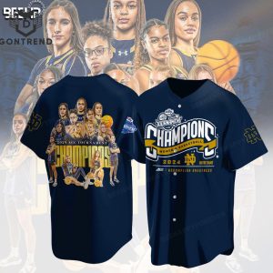 Notre Dame Fighting Irish 2024 ACC Women Basketball Champions Baseball Jersey