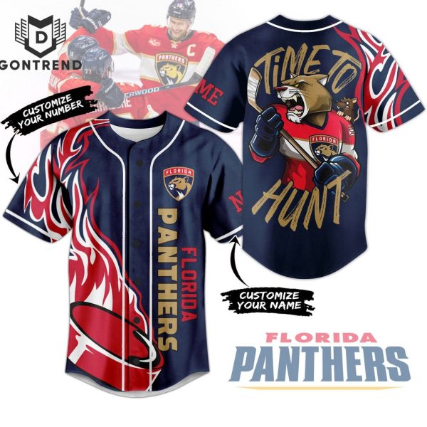 Florida Panthers Time To Hunt Baseball Jersey