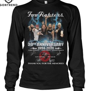 Foo Fighters 30th Anniversary 1994-2024 Signature Thank You For The Memories Unisex T-Shirt