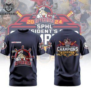 Peoria Rivermen SPHL President Cup Champions Hockey Design 3D T-Shirt