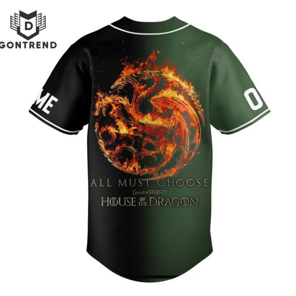 Game Of Thrones House Of The Dragon Baseball Jersey