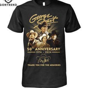 George Strait 50th Anniversary 1974-2024 Signature Thank You For The Memories Unisex T-Shirt