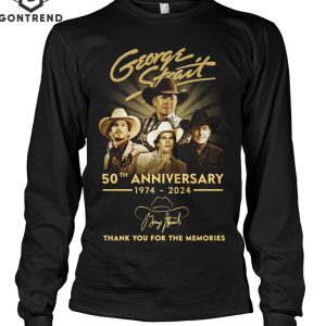 George Strait 50th Anniversary 1974-2024 Signature Thank You For The Memories Unisex T-Shirt