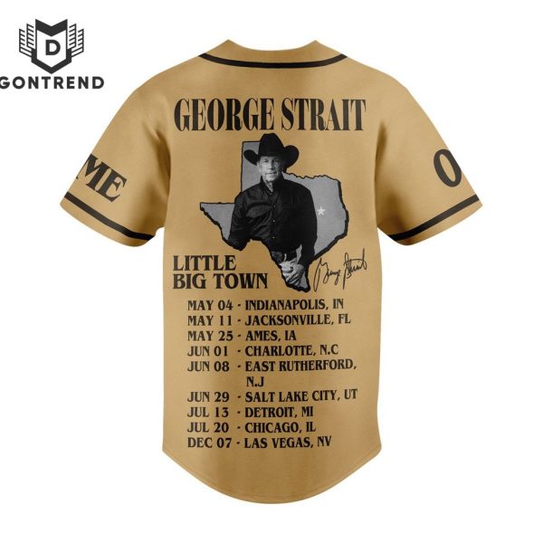 George Strait Little Big Town Signature Baseball Jersey