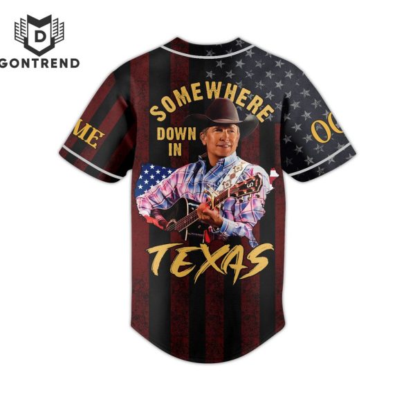 George Strait Somewhere Down In Texas Baseball Jersey