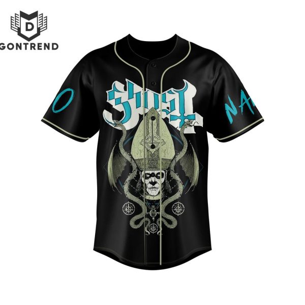 Ghost The Wold Is On Fine And You Are Here To Stay And Burn With Me Baseball Jersey