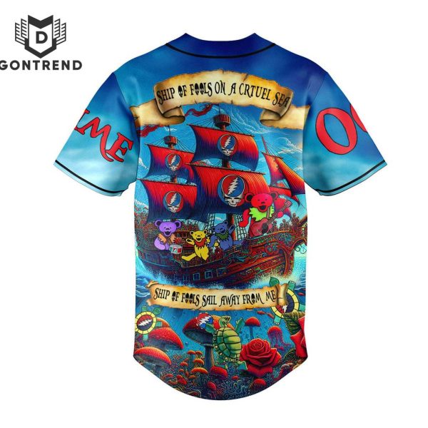 Grateful Dead Ship Of Fools On A Crtuel Sea Baseball Jersey