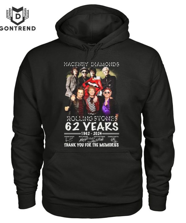 Hackney Diamonds The Rolling Stones 62 Years 1962-2024 Signature Thank You For The Memories Unisex T-Shirt