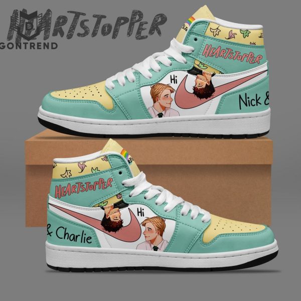 Heartstopper Nick And Charlie Design Air Jordan 1 High Top