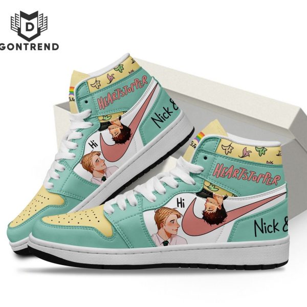 Heartstopper Nick And Charlie Design Air Jordan 1 High Top