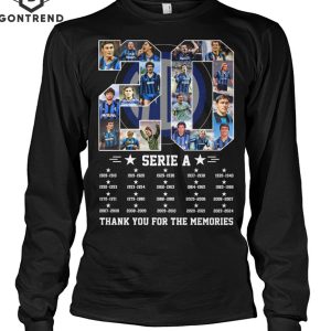 Inter Milan 20 Serie A Thank You For The Memories Unisex T-Shirt