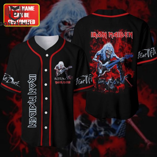 Iron Maiden Fear Of The Dark Baseball Jersey