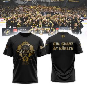 Svenska Mastare Skelleftea Aik Hockey 2024 Design 3D T-Shirt