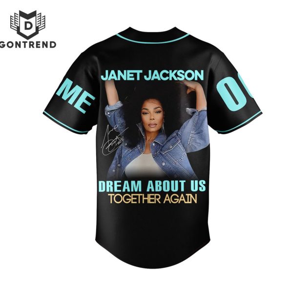 Janet Jackson Dream About Us Together Again Baseball Jersey