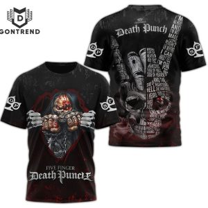 Five Finger Death Punch Design 3D T-Shirt