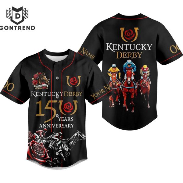 Kentucky Derbt 150 Years Anniversary Baseball Jersey