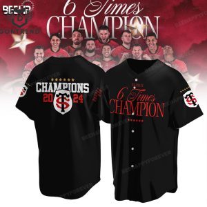 Tolosa Is 6 Times Champion Stade Toulousain 2024 Black Baseball Jersey