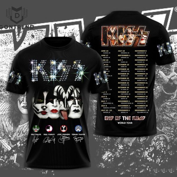 KISS Signature End Of The Road World Tour 3D T-Shirt